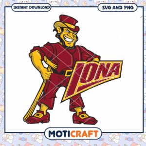Iona Gaels mascot ncaa team svg, Iona Gaels svg, NCAA svg