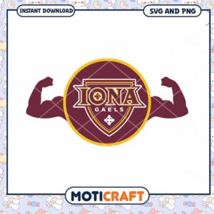 Iona Gaels logo team design svg, Iona Gaels svg, NCAA svg
