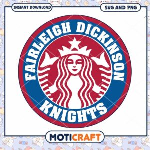 Knights starbucks svg, Fairleigh Dickinson Knights svg, NCAA svg