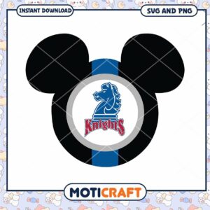 Knights mickey head svg, Fairleigh Dickinson Knights svg, NCAA svg