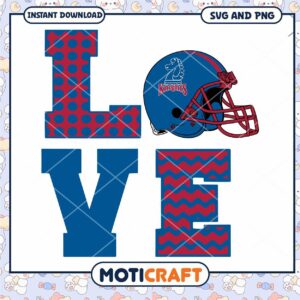 Knights love helmet svg, Fairleigh Dickinson Knights svg, NCAA svg