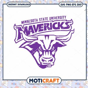 Mavericks mascot team svg, Minnesota State Mavericks svg, NFL svg