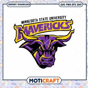Mavericks logo team svg, Minnesota State Mavericks svg, NFL svg