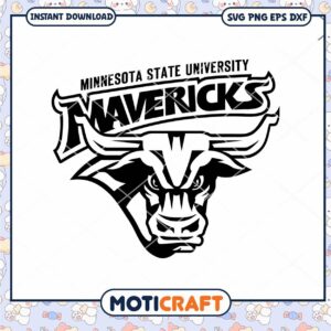 Mavericks logo svg, Minnesota State Mavericks svg, NFL svg