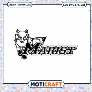 Marist Red Foxes logo design svg, Marist Red Foxes svg, NFL svg