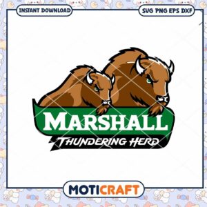 Herd logo team design svg, Marshall Thundering Herd svg, NFL svg