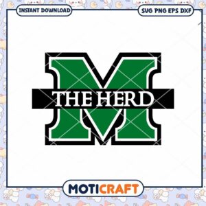 Herd logo team svg, Marshall Thundering Herd svg, NFL svg