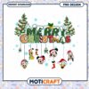 Merry Christmas PNG design with characters, instant download available