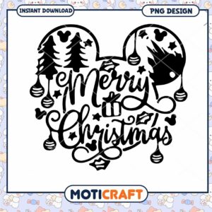 Merry Christmas PNG Design for Instant Download, Perfect for Crafts