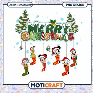 Merry Christmas PNG design for instant download, festive holiday art