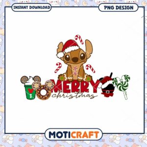 Merry Christmas PNG design for instant download, festive and fun