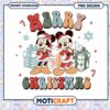Merry Christmas PNG design featuring Mickey and Minnie Mouse, perfect for festive projects 2 Merry Christmas PNG design featuring Mickey and Minnie Mouse, perfect for festive projects