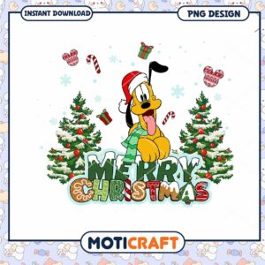 Merry Christmas PNG design featuring cheerful dog, perfect for festive spirit