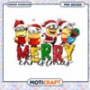 Merry Christmas Minions PNG design, fun festive decoration idea 2 Merry Christmas Minions PNG design, fun festive decoration idea
