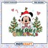 Merry Christmas Mickey Mouse PNG design, festive holiday download