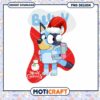 Merry Christmas Bluey Character PNG Design, Instant Download Art