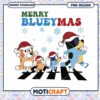 Merry Bluey Mas PNG Design, Perfect for Holiday Crafts and Gifts