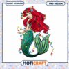 Mermaid Christmas PNG design for instant download, festive digital art 1 Mermaid Christmas PNG design for instant download, festive digital art