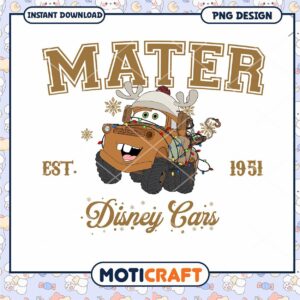 Mater PNG design, instant download for Disney Cars fans