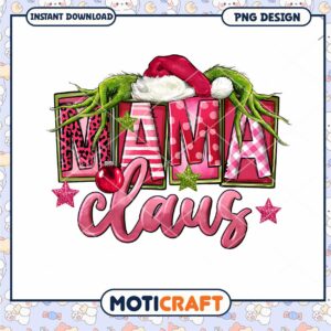 Mama Claus PNG Design Download, Perfect for Holiday Crafts and Gifts