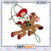 Jessie and her horse graphic design, fun PNG for crafts and decor