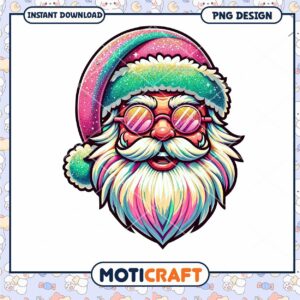 Colorful Santa Hat PNG Design, perfect for festive projects