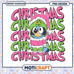 Christmas Themed PNG Design for Instant Download, Festive Character Art