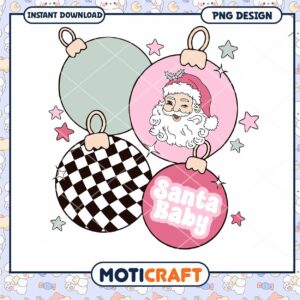 Christmas Ornament PNG Design, Instant Download for Decor Items