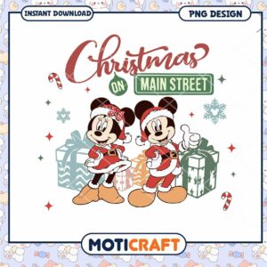 Christmas on Main Street PNG design, fun holiday decoration idea