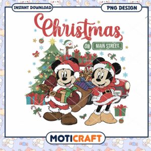 Christmas on Main Street design, perfect for festive celebrations