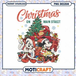 Christmas on Main Street design, perfect for holiday crafting gifts