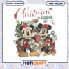 Christmas on Main Street design, featuring Mickey and Minnie PNG