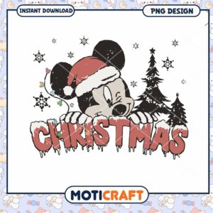 Christmas Mickey Mouse PNG design Christmas Mickey Mouse PNG design