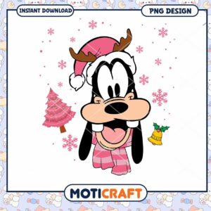 Christmas Goofy PNG design, perfect for holiday crafting projects