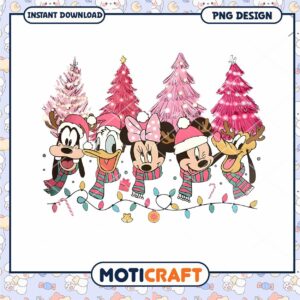 Christmas Friends PNG Design, Featuring Colorful Holiday Characters