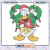 Christmas Duck Character Design, festive PNG instant download product