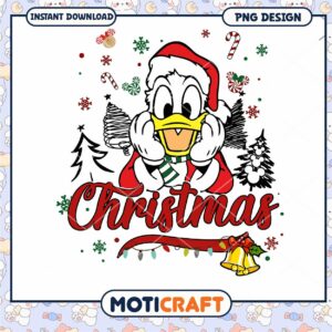 Christmas Duck PNG Design, instant download for festive fun