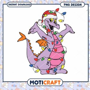 Christmas Dragon PNG Design, Instant Download for Festive Crafts