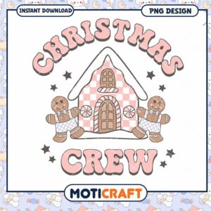 Christmas Crew PNG Design, perfect for festive projects and crafts