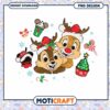 Christmas Chipmunk PNG Design, cute holiday art for instant download