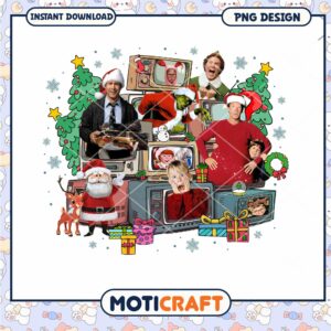 Holiday Movie PNG Design, Festive Instant Download for Decor
