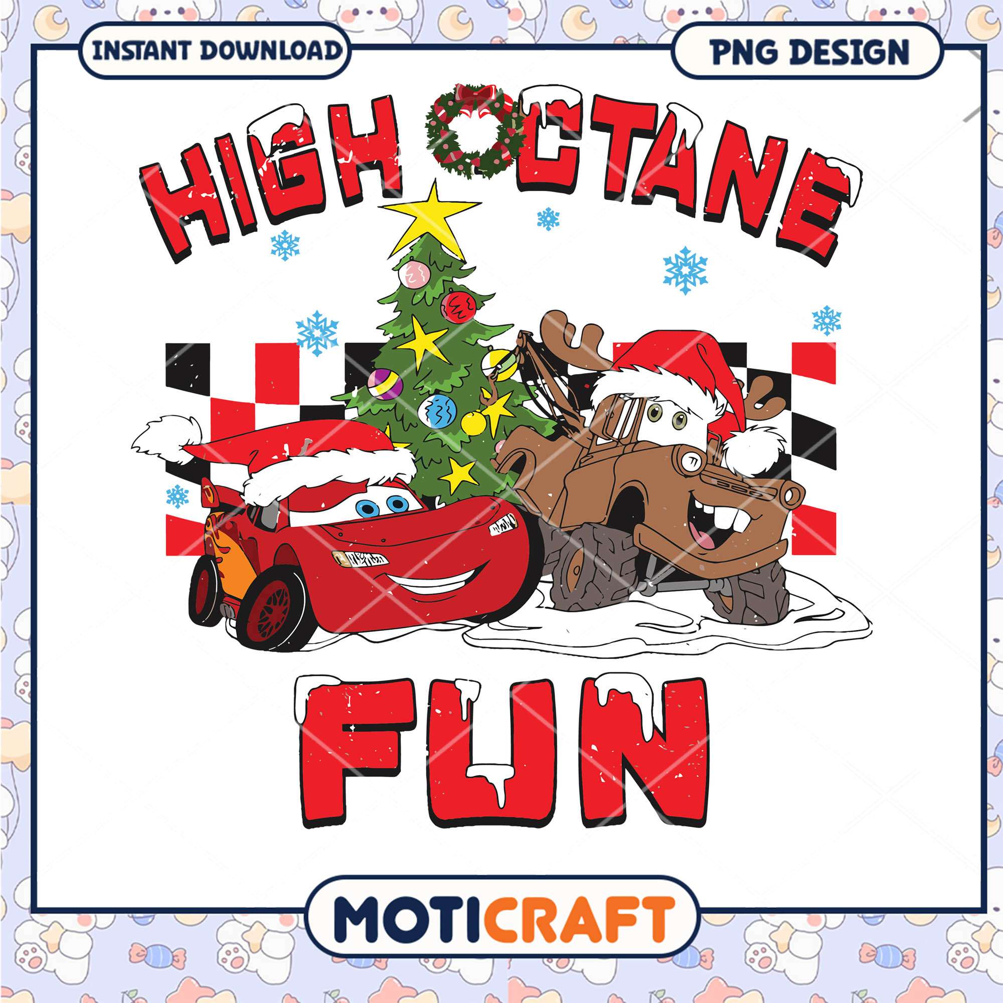 High Octane Fun Holiday Design for Instant Download, PNG Format High Octane Fun Holiday Design for Instant Download, PNG Format