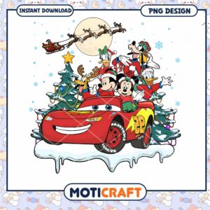 Christmas PNG design featuring beloved characters, perfect for festive decor