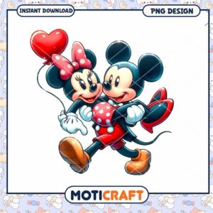 Minnie Mickey Mouse PNG Valentine Clipart