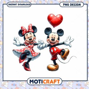 Minnie Mickey Mouse PNG Design Instant Download