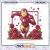 Iron Man PNG Design Roses Sublimation 1 Iron Man PNG Design Roses Sublimation