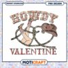 Howdy Valentine Cowgirl PNG