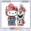 Hello Kitty and Olaf Winter PNG Design Cute Character Download 1 Hello Kitty and Olaf Winter PNG Design Cute Character Download