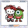 Hello Kitty and Mike Wazowski Cute PNG Downloadable Design Cute Art 2 Hello Kitty and Mike Wazowski Cute PNG Downloadable Design Cute Art