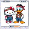 Hello Kitty and Donald Duck PNG Design for Instant Download Kids Fun 2 Hello Kitty and Donald Duck PNG Design for Instant Download Kids Fun